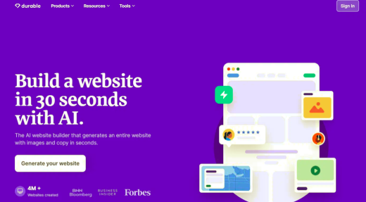 5個好用的AI網站建設工具